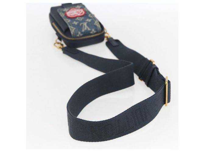 LOUIS VUITTON LV Pochette Doppia per Telefono Blu M81060 LV Auth 159145SAM - vista 7