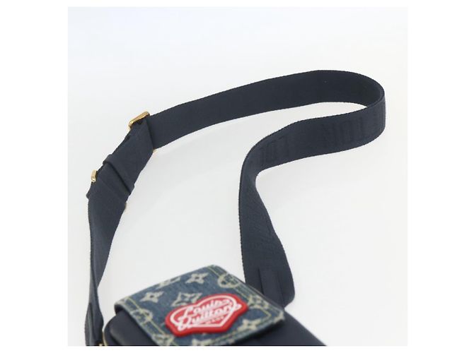 LOUIS VUITTON LV Pochette Doppia per Telefono Blu M81060 LV Auth 159145SAM - vista 8