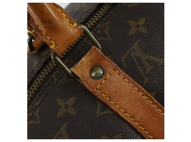 LOUIS VUITTON Borsa Boston Monogram Keepall 50 M41426 Auth LV 156264 Monogramma - vista 18
