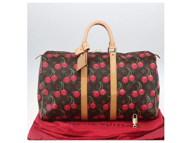 LOUIS VUITTON Borsa Boston Keepall 45 Monogram Ciliegia M95011 LV Auth 158900SV Monogramma - vista 12
