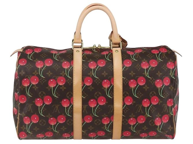 LOUIS VUITTON Borsa Boston Keepall 45 Monogram Ciliegia M95011 LV Auth 158900SV Monogramma - vista 2