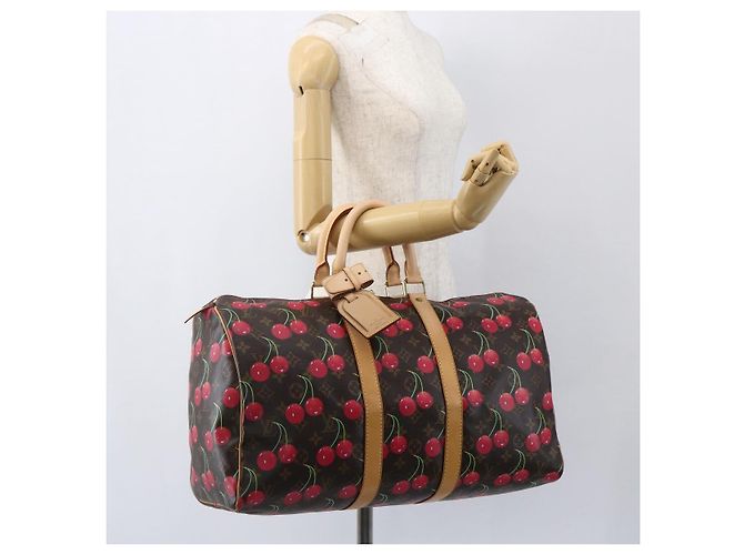 LOUIS VUITTON Borsa Boston Keepall 45 Monogram Ciliegia M95011 LV Auth 158900SV Monogramma - vista 23