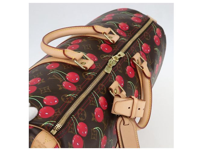 LOUIS VUITTON Borsa Boston Keepall 45 Monogram Ciliegia M95011 LV Auth 158900SV Monogramma - vista 6