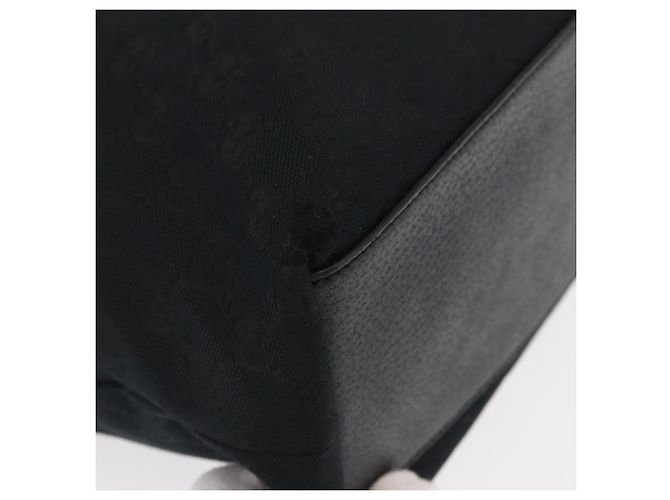 Borsa Tote GG Canvas Gucci Nera Oro 153009 Auth 156794 Nero D'oro - vista 10
