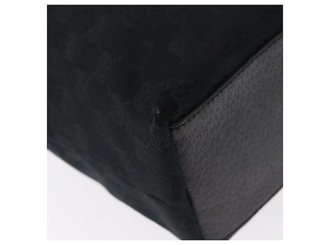 Borsa Tote GG Canvas Gucci Nera Oro 153009 Auth 156794 Nero D'oro - vista 12