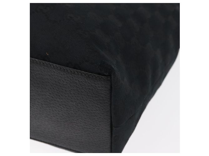 Borsa Tote GG Canvas Gucci Nera Oro 153009 Auth 156794 Nero D'oro - vista 13