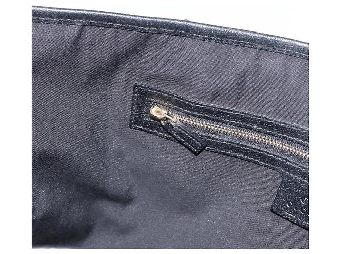 Borsa Tote GG Canvas Gucci Nera Oro 153009 Auth 156794 Nero D'oro - vista 19