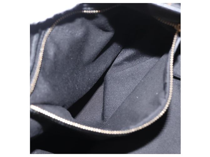 Borsa Tote GG Canvas Gucci Nera Oro 153009 Auth 156794 Nero D'oro - vista 20
