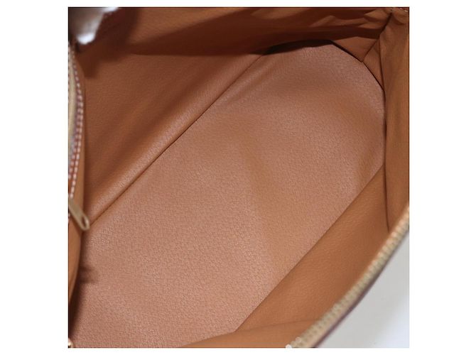 Céline Bolsa de mão em lona Macadam CELINE em couro PVC 2 em 1 marrom dourado Auth 157458V - vista 10