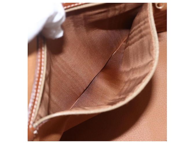 Céline Bolsa de mão em lona Macadam CELINE em couro PVC 2 em 1 marrom dourado Auth 157458V - vista 24