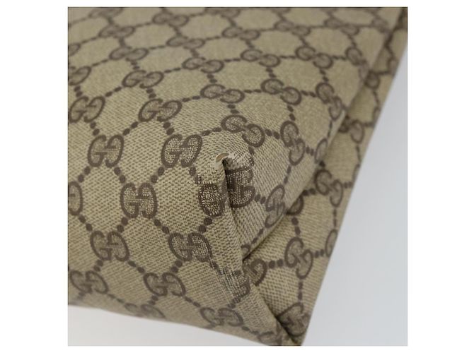 Gucci Borsa Tote GG Supreme in PVC beige e oro Auth ep12338 D'oro - vista 10