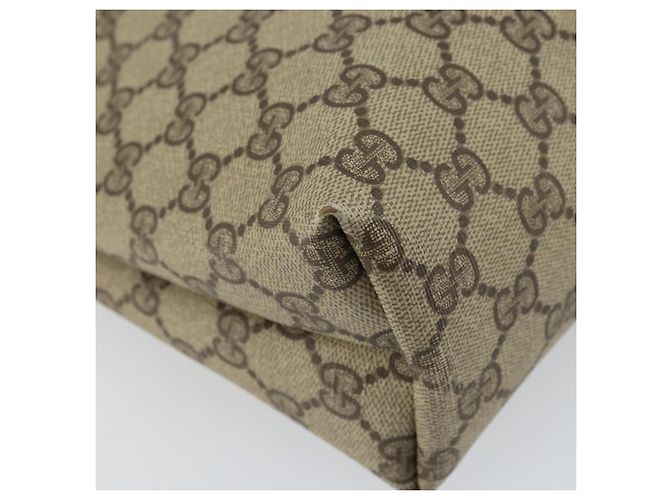 Gucci Borsa Tote GG Supreme in PVC beige e oro Auth ep12338 D'oro - vista 13