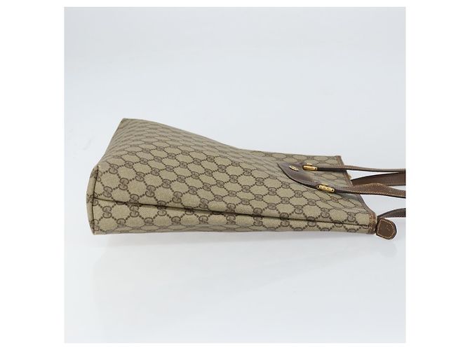 Gucci Borsa Tote GG Supreme in PVC beige e oro Auth ep12338 D'oro - vista 4