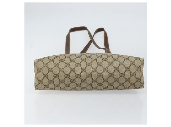 Gucci Borsa Tote GG Supreme in PVC beige e oro Auth ep12338 D'oro - vista 9