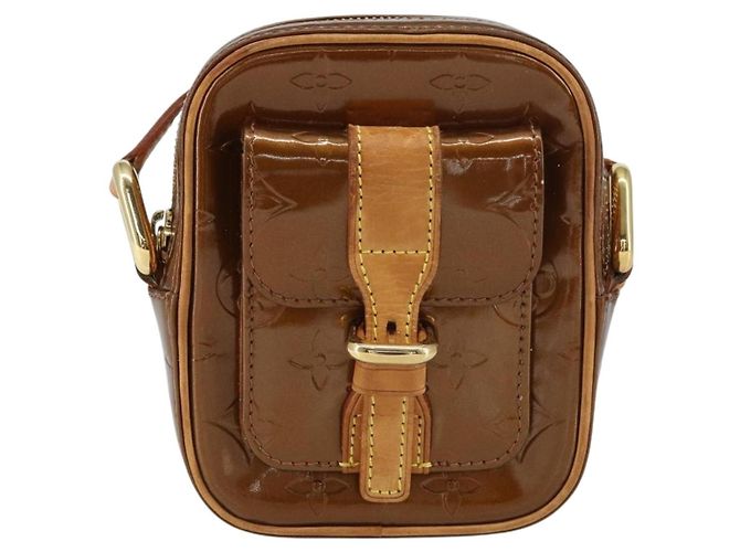 LOUIS VUITTON Borsa Christie PM Monogram Vernis Bronzo M91111 Auth ep12411 - vista 13