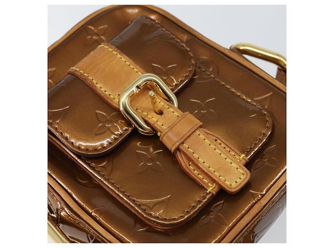 LOUIS VUITTON Borsa Christie PM Monogram Vernis Bronzo M91111 Auth ep12411 - vista 18