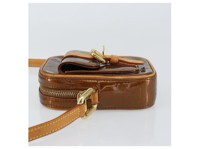 LOUIS VUITTON Borsa Christie PM Monogram Vernis Bronzo M91111 Auth ep12411 - vista 4
