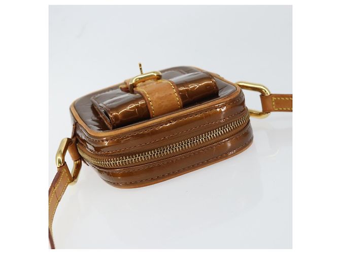 LOUIS VUITTON Borsa Christie PM Monogram Vernis Bronzo M91111 Auth ep12411 - vista 6