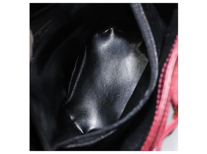 Borsa a mano Vala in pelle rossa e oro di Salvatore Ferragamo Auth gh1422 Rosso D'oro - vista 10