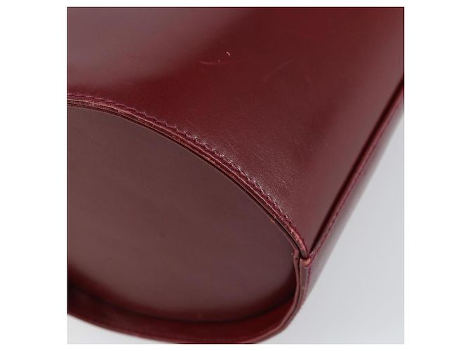 Borsa a mano Vala in pelle rossa e oro di Salvatore Ferragamo Auth gh1422 Rosso D'oro - vista 16