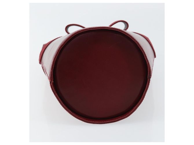 Borsa a mano Vala in pelle rossa e oro di Salvatore Ferragamo Auth gh1422 Rosso D'oro - vista 5