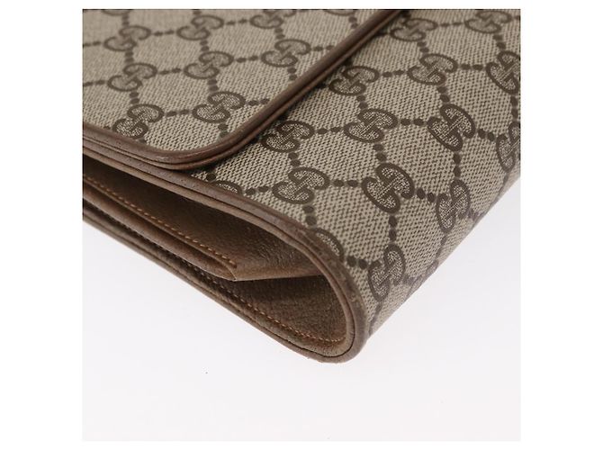 Gucci Borsa a Spalla GG Supreme PVC Beige Oro 904 02 050 Auth ep12421 D'oro - vista 10
