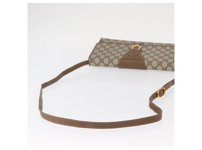 Gucci Borsa a Spalla GG Supreme PVC Beige Oro 904 02 050 Auth ep12421 D'oro - vista 7