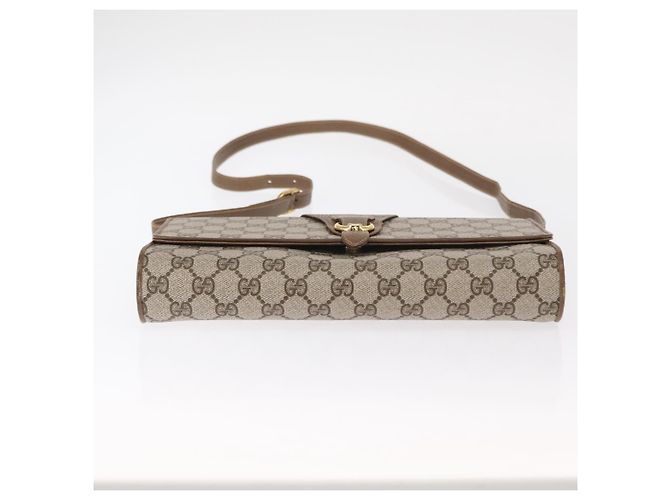 Gucci Borsa a Spalla GG Supreme PVC Beige Oro 904 02 050 Auth ep12421 D'oro - vista 9