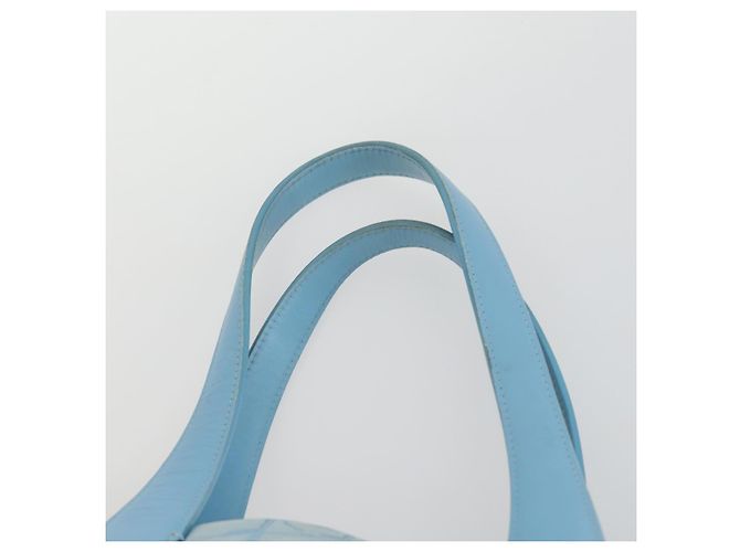 CHANEL Nuova linea da viaggio Borsa Tote Nylon 2 Set Blu Beige CC Auth BA8965 - vista 6