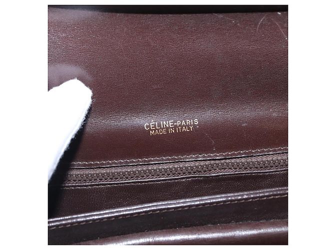 BORSO A SPALLA IN CANVAS BEIGE E ORO CÉLINE C SULKY CARRIAGE Auth 159163 D'oro - vista 11