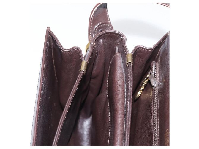 BORSO A SPALLA IN CANVAS BEIGE E ORO CÉLINE C SULKY CARRIAGE Auth 159163 D'oro - vista 19