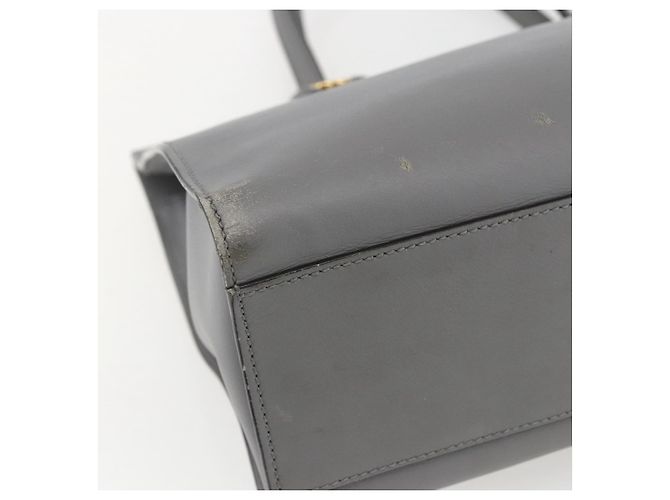 Borsa Tote in Pelle Grigia Oro GUCCI 440055 Auth ka948 Marrone D'oro - vista 14