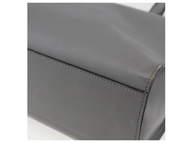 Borsa Tote in Pelle Grigia Oro GUCCI 440055 Auth ka948 Marrone D'oro - vista 15