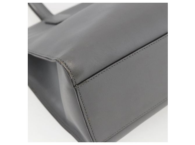 Borsa Tote in Pelle Grigia Oro GUCCI 440055 Auth ka948 Marrone D'oro - vista 16