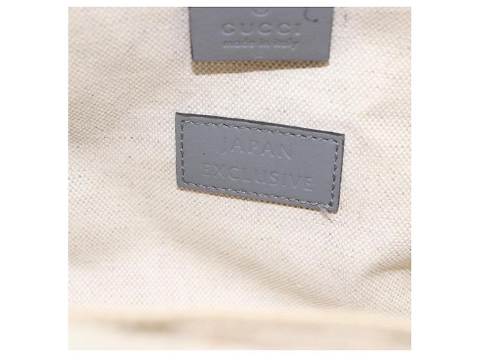 Borsa Tote in Pelle Grigia Oro GUCCI 440055 Auth ka948 Marrone D'oro - vista 19