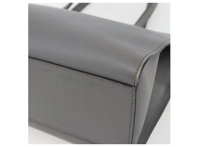 Borsa Tote in Pelle Grigia Oro GUCCI 440055 Auth ka948 Marrone D'oro - vista 9