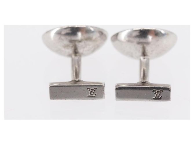 LOUIS VUITTON Bottone da Polso Cuffs Ag925 Argento LV Auth 156689 - vista 17