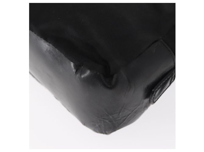 Pochette Prada in nylon e pelle nera Auth bs31960 Nero - vista 16