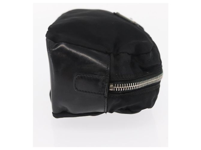 Pochette Prada in nylon e pelle nera Auth bs31960 Nero - vista 3
