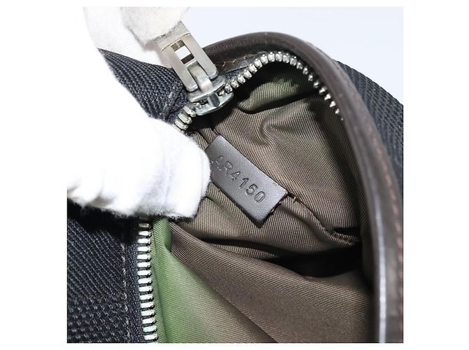 LOUIS VUITTON Borsa a Spalla Acrobat Damier Geant Canvas Nera M93620 Auth 151814 Nero - vista 12