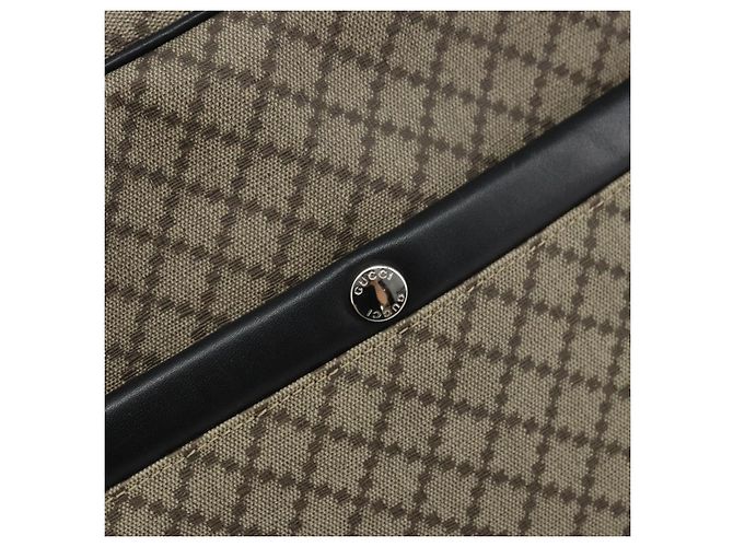 Borsa a Spalla GUCCI PVC Beige Argento 268159 Auth BA8632 - vista 14