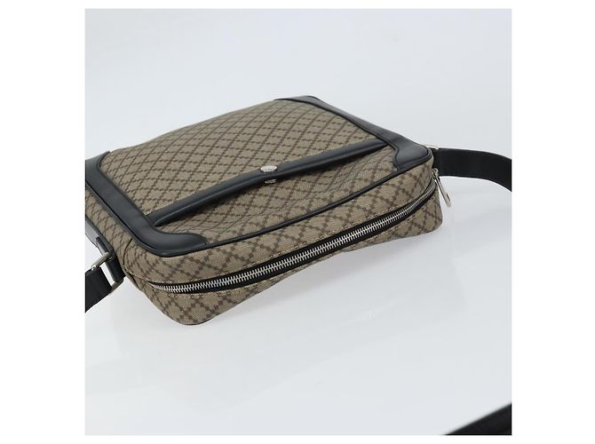 Borsa a Spalla GUCCI PVC Beige Argento 268159 Auth BA8632 - vista 6