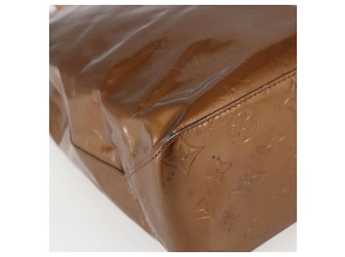 LOUIS VUITTON Monogram Vernis Reade MM Borsa a Mano Bronzo M91143 LV Auth ka856 - vista 16