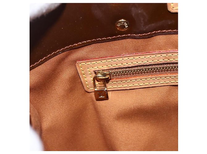 LOUIS VUITTON Monogram Vernis Reade MM Borsa a Mano Bronzo M91143 LV Auth ka856 - vista 17