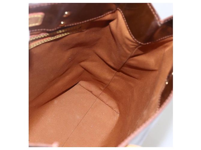 LOUIS VUITTON Monogram Vernis Reade MM Borsa a Mano Bronzo M91143 LV Auth ka856 - vista 18