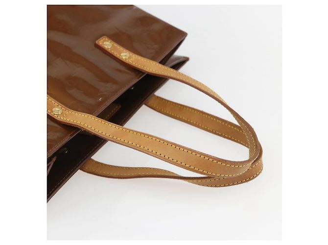 LOUIS VUITTON Monogram Vernis Reade MM Borsa a Mano Bronzo M91143 LV Auth ka856 - vista 7
