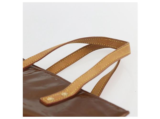 LOUIS VUITTON Monogram Vernis Reade MM Borsa a Mano Bronzo M91143 LV Auth ka856 - vista 8