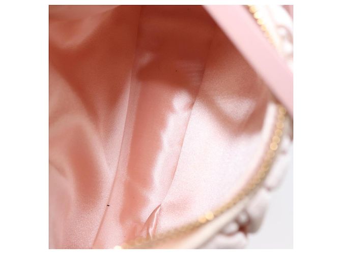Miu Miu Matelassé Wonder Handtasche Satin Rosa Gold 5BC125 Auth 154226SM Pink Golden - Ansicht 11