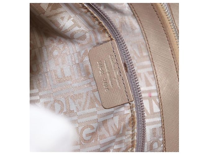 Borsa tote in pelle beige argento Salvatore Ferragamo Auth ka939 - vista 12