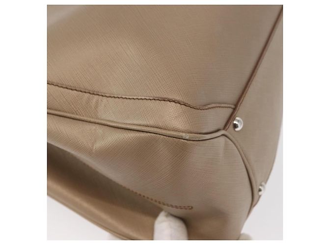 Borsa tote in pelle beige argento Salvatore Ferragamo Auth ka939 - vista 15